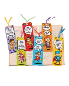 Laminated Superhero Bookmarks