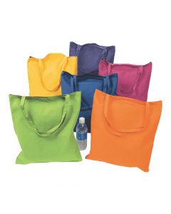 Large Bright Color Canvas Tote Bags