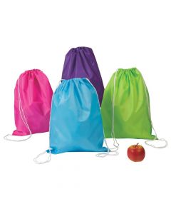 Large Bright Color Drawstring Backpacks