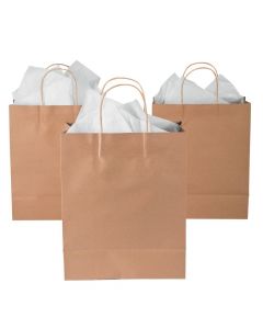 Large Brown Kraft Paper Gift Bags