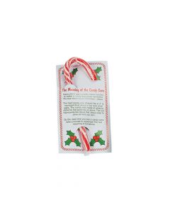 Large Candy Canes with A Religious Card