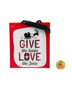 Large Christmas Love Like Jesus Tote Bags