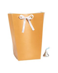Large Copper Favor Boxes with Ribbon