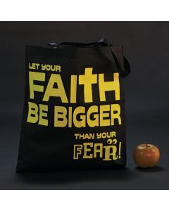 Large Glow-in-the-Dark Faith Over Fear Tote Bags