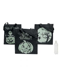 Large Glow-in-the-Dark Halloween Tote Bags
