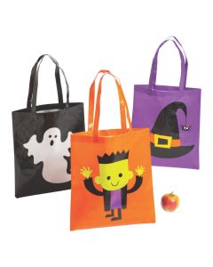 Large Halloween Character Tote Bags