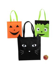 Large Halloween Character Tote Bags