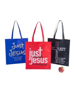 Large Just Jesus Tote Bags