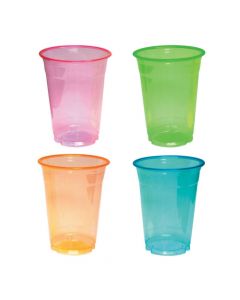 Large Neon Plastic Cups