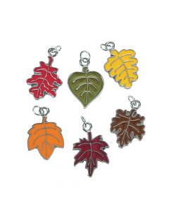 Leaf Enamel Charms
