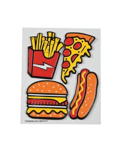 Leather Food Stickers