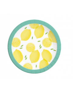 Lemon Fresh Paper Plates Large