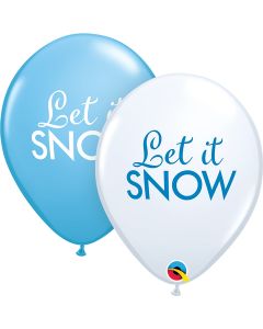 Let It Snow Printed Latex Balloon