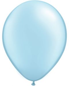 Light Blue 27cm Pearl Round Latex Balloon