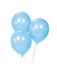 Light Blue 9" Latex Balloons
