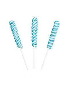 Light Blue Mini Twisty Lollipops