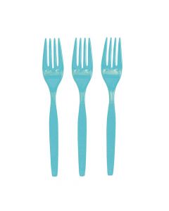 Light Blue Plastic Forks