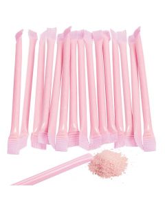 Light Pink Candy-Filled Straws