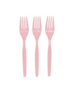 Light Pink Plastic Forks