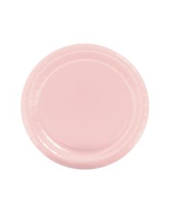 Light Pink Round Paper Dinner Plates