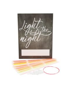 Light the Night Send-Off Glow Necklaces with Easel Sign