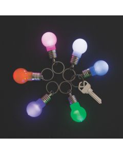 Light-Up Lightbulb Keychains