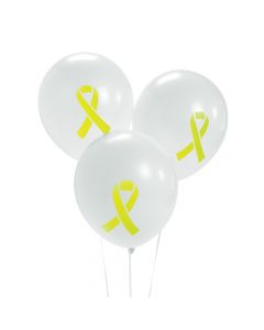 Lime Awareness Ribbon 11" Latex Balloons