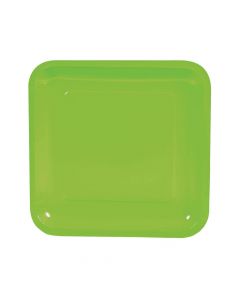 Lime Green Square Paper Dinner Plates