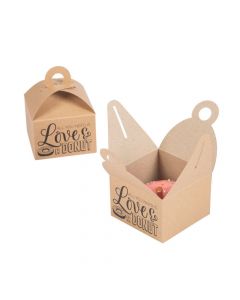 Love Donut Favor Boxes with Handle