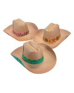 Luau Cowboy Paper Hats