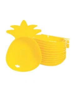 Luau Pineapple Plastic Bowls