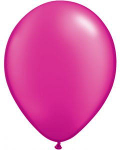 Magenta 27cm Pearl Round Latex Balloon