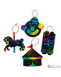 Magic Color Scratch Carnival Ornaments