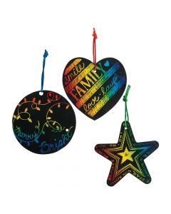 Magic Color Scratch Christmas Ornaments
