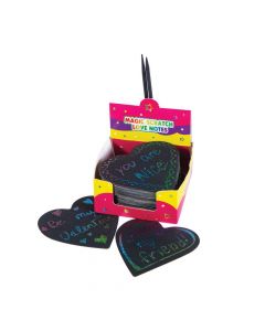 Magic Color Scratch Heart-Shaped Notepad