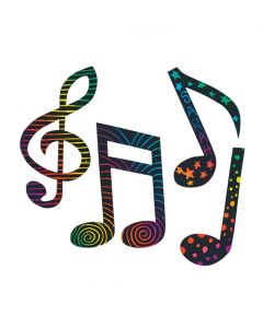 Magic Color Scratch Music Ornaments