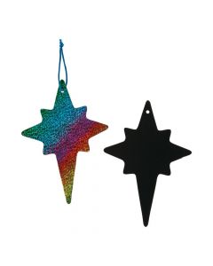 Magic Color Scratch Nativity Star Ornaments