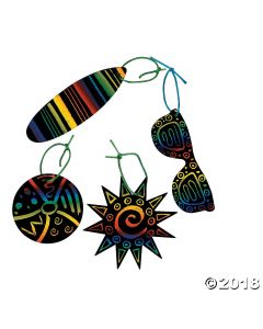 Magic Colour Scratch Tropical Ornaments