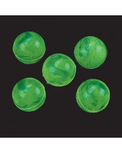 Marbleized Glow-in-the-Dark Green Bouncing Balls