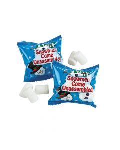 Marshmallow Snowman Candy Treat Packs