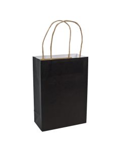 Medium Black Kraft Paper Bags