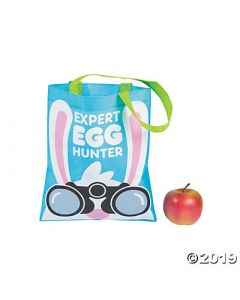 Medium Expert Easter Egg Hunter Tote Bags
