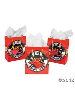 Medium Firefighter Party Gift Bags
