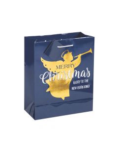 Medium Gold Foil Angel Gift Bags with Tags