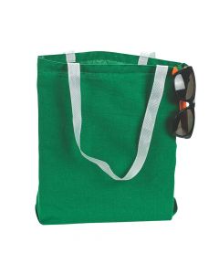 Medium Green Canvas Tote Bags