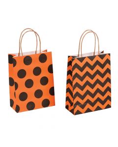 Medium Halloween Pattern Kraft Paper Gift Bags