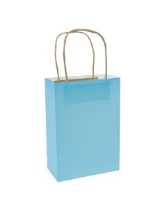 Medium Light Blue Kraft Paper Bags