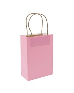Medium Pink Kraft Paper Bags