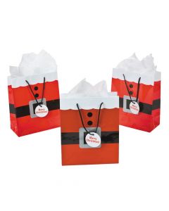 Medium Santa Gift Bags with Tag
