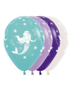 Mermaid Assorted Balloons 30cm